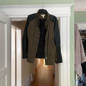 Faux leather jacket (Barbour style)